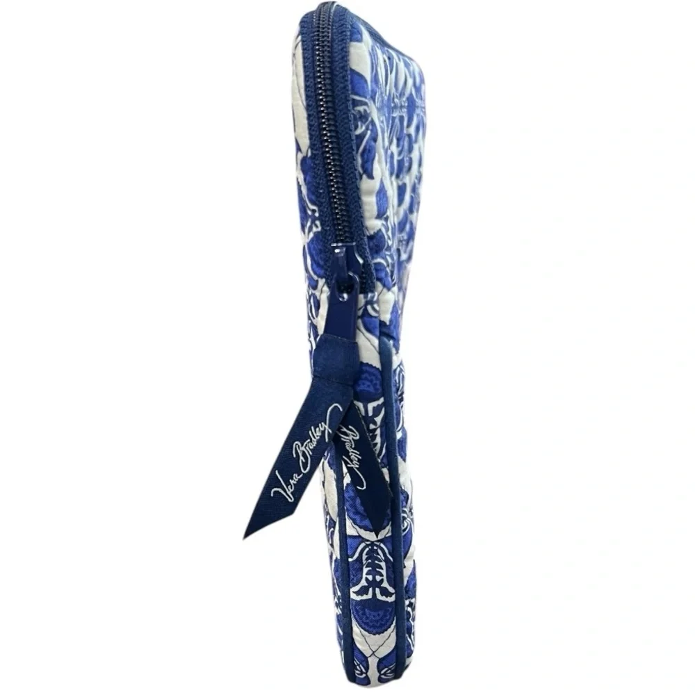 Vera Bradley Blue and White Quilted Tablet Laptop Sleeve